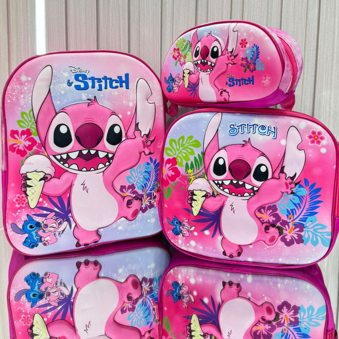 MORRAL MEDIANO INFANTIL™ + LONCHERA + CARTUCHERA