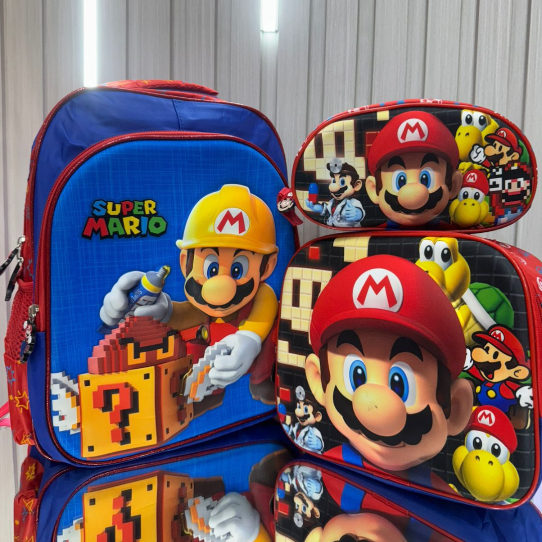 MORRAL GRANDE INFANTIL™ + LONCHERA + CARTUCHERA