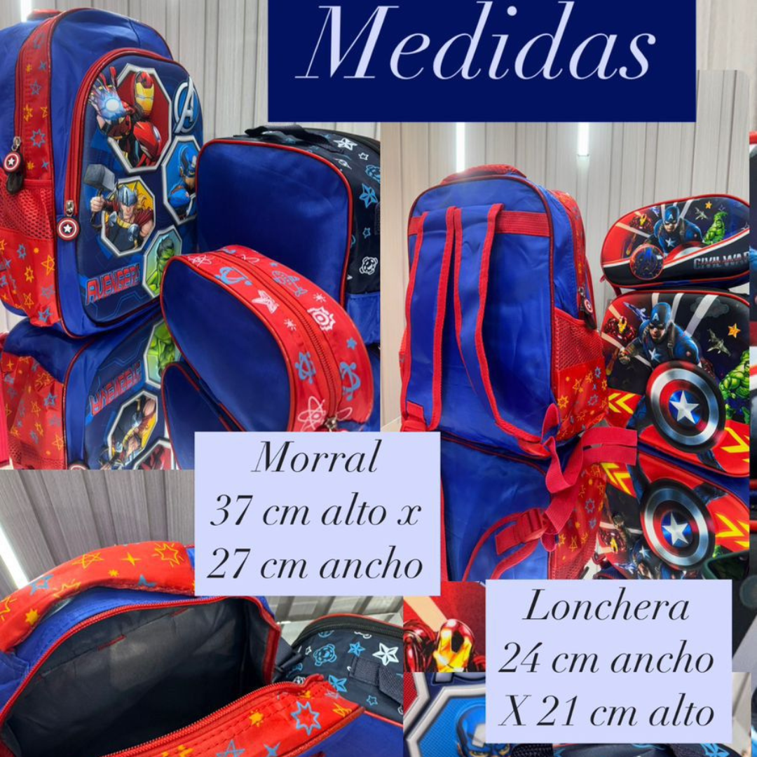 MORRAL GRANDE INFANTIL™ + LONCHERA + CARTUCHERA